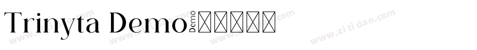 Trinyta Demo字体转换